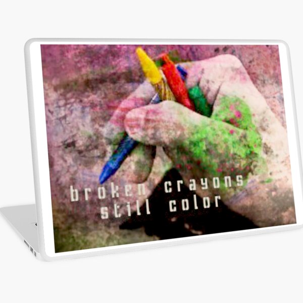 Broken Crayons Still Color Laptop Skin