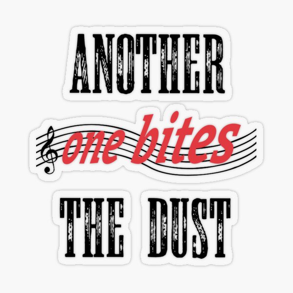 Queen Another One Bites The Dust 4 Album Cover Sticker