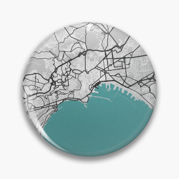 Item preview, Naples Italy Map - Minimal Style w/ Roads designed and sold by wxnw-designs.