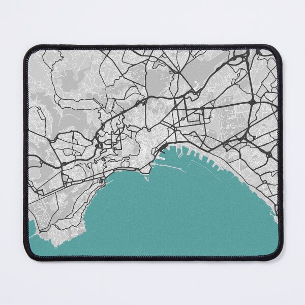 Item preview, Naples Italy Map - Minimal Style w/ Roads designed and sold by wxnw-designs.