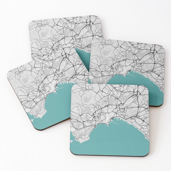 Item preview, Naples Italy Map - Minimal Style w/ Roads designed and sold by wxnw-designs.