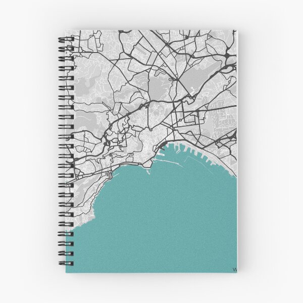 Item preview, Naples Italy Map - Minimal Style w/ Roads designed and sold by wxnw-designs.