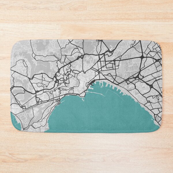 Item preview, Naples Italy Map - Minimal Style w/ Roads designed and sold by wxnw-designs.