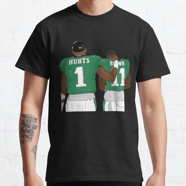 A.J. Brown Football Design Poster Eagles T-Shirt - Guineashirt