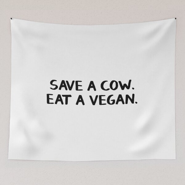 Item preview, Save a cow. Eat a vegan. designed and sold by allthetees.
