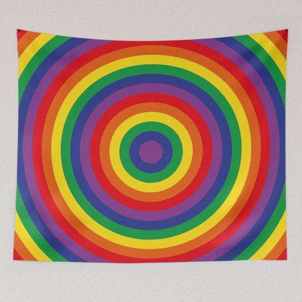 Item preview, Retro Rainbow Circles designed and sold by Texterns.