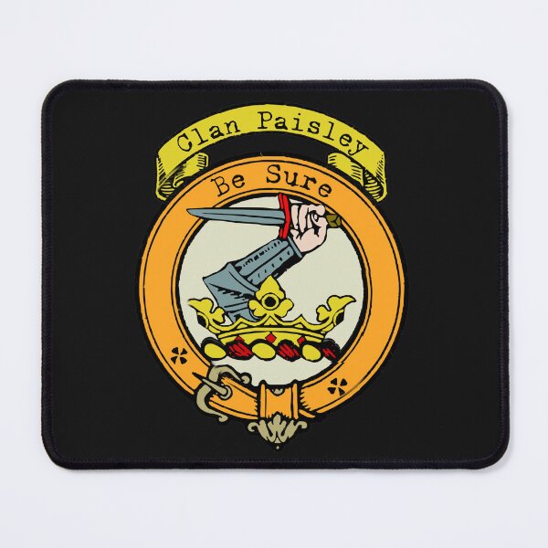 Artikelvorschau, Paisley-Clan-Familiennamen-Wappen entworfen und verkauft von BagTown Clans.