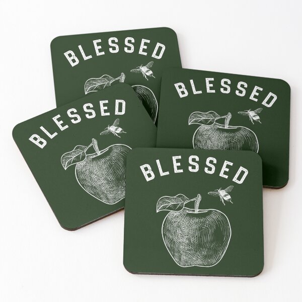 Item preview, Blessed be the Fruit with a bee and an apple   designed and sold by KaneGarrick.