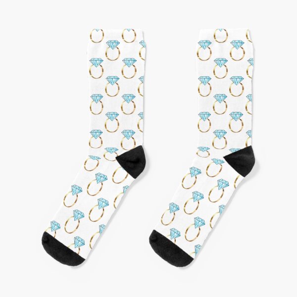 Diamond Engagement Ring Socks
