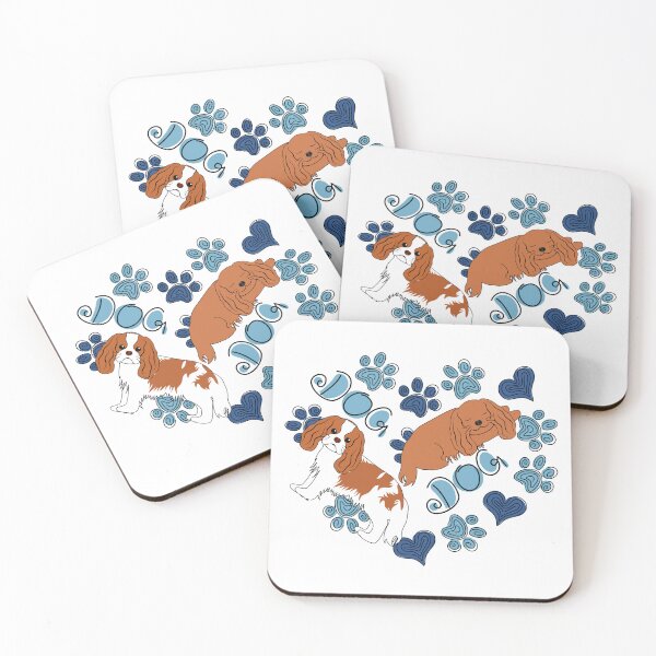 Item preview, Cavalier King Charles Spaniel Dog - Blenheim and Ruby designed and sold by Lulupainting.