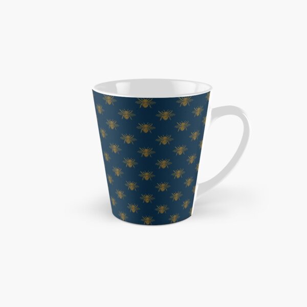 Vintage Midnight Blue and Golden Honey Bee Tall Mug