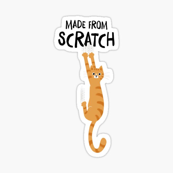 Artikel-Vorschau von Von Grund auf neu gemachte orange Katze, die an einer lustigen getigerten Katze hängt, designt und verkauft von Jenn Inashvili.