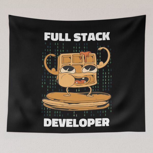 Item preview, Funny Retro Full Stack Developer Art designed and sold by MrEddie10.