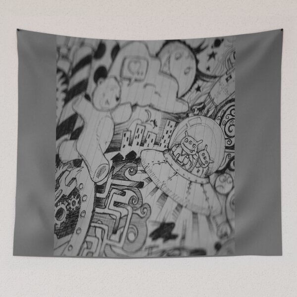 Item preview, Comics sketch wall art full on print designed and sold by AEROSPACE-IND.