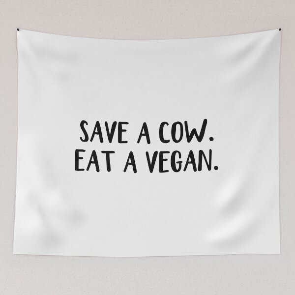 Item preview, Save a cow. Eat a vegan. designed and sold by allthetees.