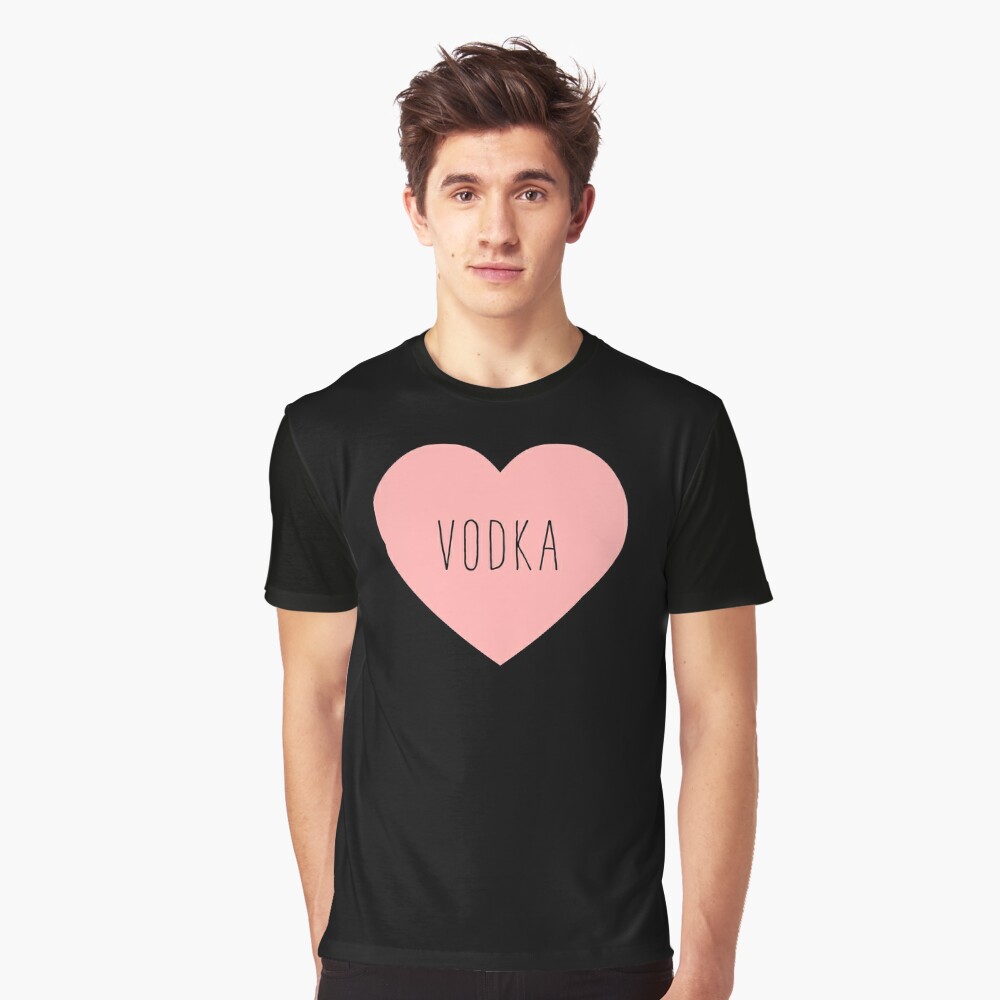 I LOVE VODKA' Unisex Poly Cotton T-Shirt