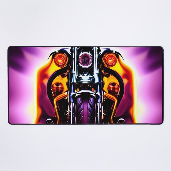 Item preview, Custom chopper in neon flames designed and sold by Dalive.