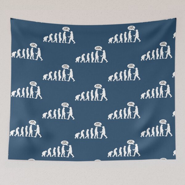 Item preview, Evolution - stop following me   designed and sold by TreeShirtzee.