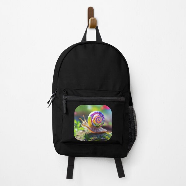 Item preview, Curious Friendly Rainbow Snail designed and sold by MythicPrompts.