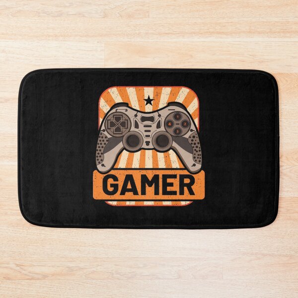 Item preview, Gamer Retro Orange Background designed and sold by SamuraiGaming.
