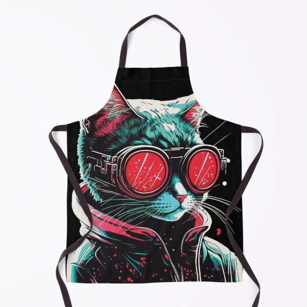 Item preview, Cyberpunk neon cat #1 designed and sold by PhiloSophyEye.