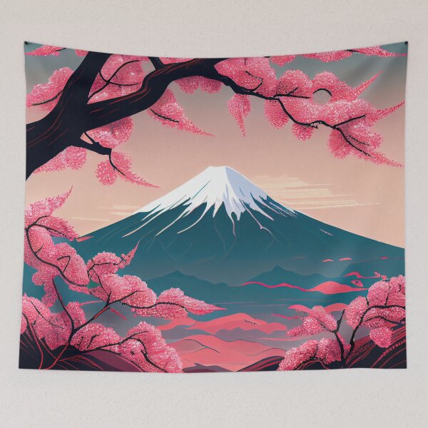 Item preview, Mount Fuji & cherry blossoms 1 designed and sold by Laguardia3D.