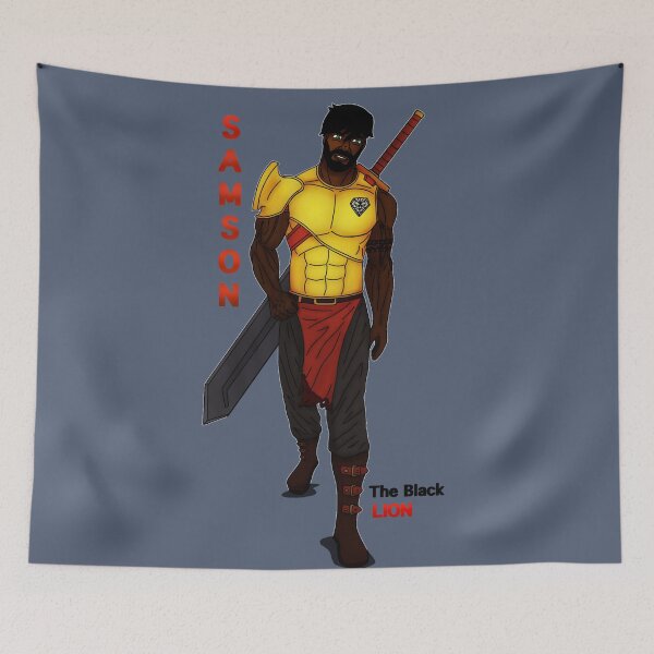 Item preview, Samson the Black Lion Gold Armor (Red) designed and sold by MDHairston2.