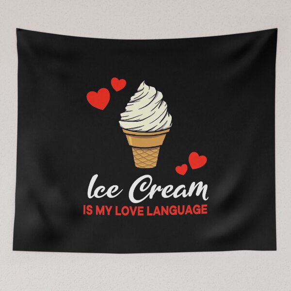 Item preview, Vanilla Ice Cream is my Love Language Funny designed and sold by jonmlam.