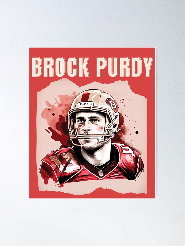 Brock Purdy 13 San Francisco 49ers player football poster gift