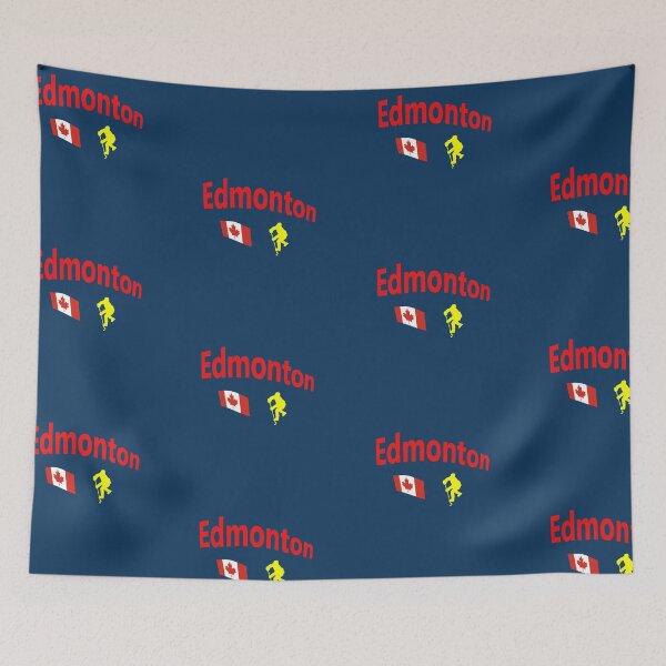 Item preview, Edmonton, Alberta Hockey abstract design  designed and sold by lobodelnoir.