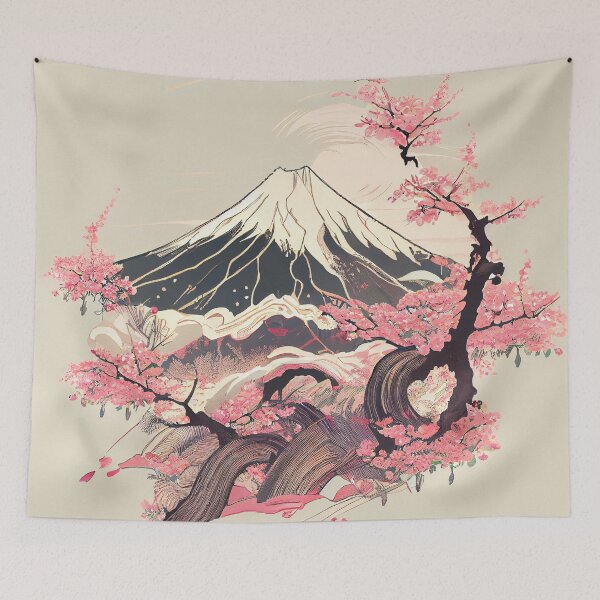 Item preview, Mount Fuji & cherry blossoms 4 designed and sold by Laguardia3D.