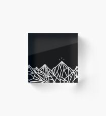 NIGHT COURT MOUNTAINS Acrylic Block