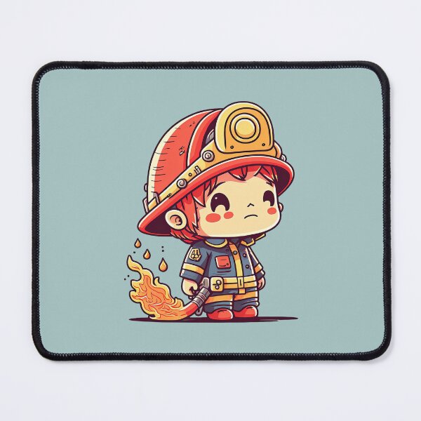 Item preview, Heroic Hose Wielding Hunk of a Firefighter Saving Lives and Melting Hearts designed and sold by ultra-cute.