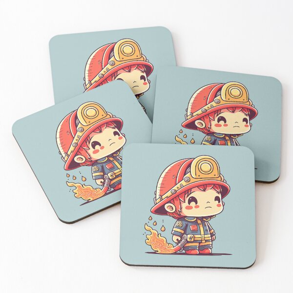 Item preview, Heroic Hose Wielding Hunk of a Firefighter Saving Lives and Melting Hearts designed and sold by ultra-cute.