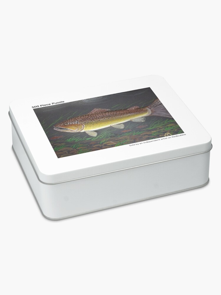 Brown trout in the stream Jigsaw Puzzle for Sale by Matt Starr