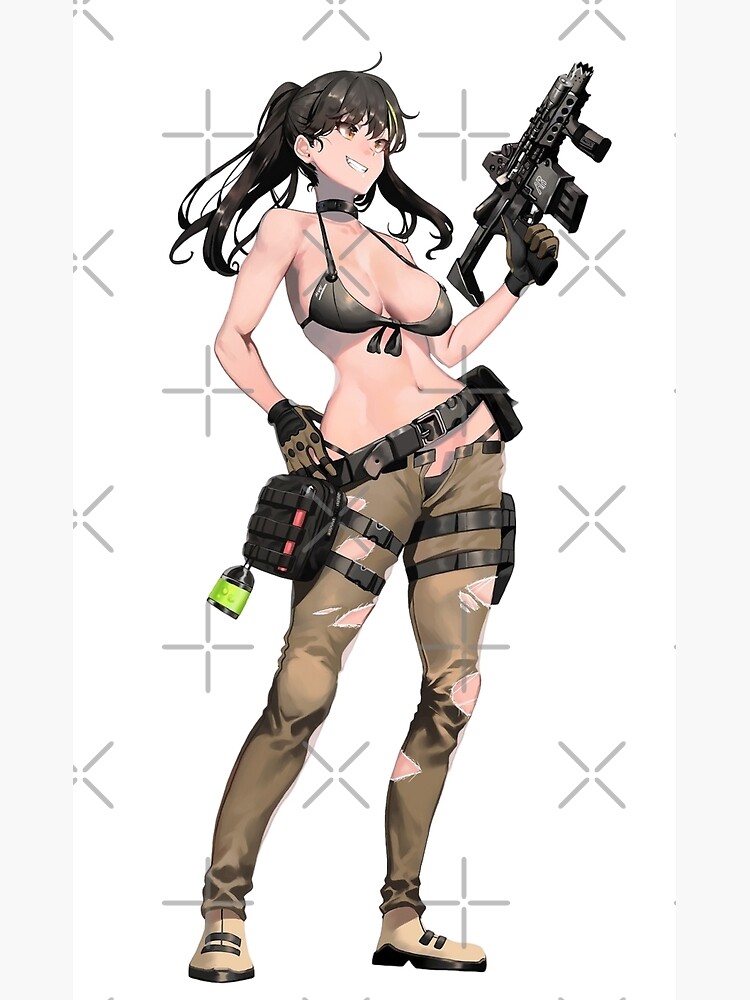Anime Girl With Gun Puzzle - Free Play & No Download
