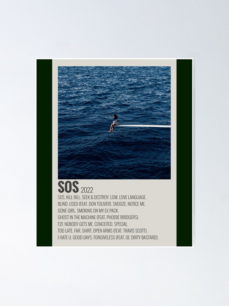 SZA SOS Album Poster, Custom Album Cover