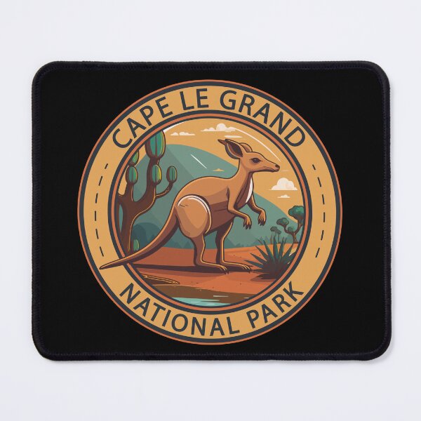 Item preview, Cape Le Grand National Park Australia Kangaroo Badge designed and sold by KrisSidDesigns.