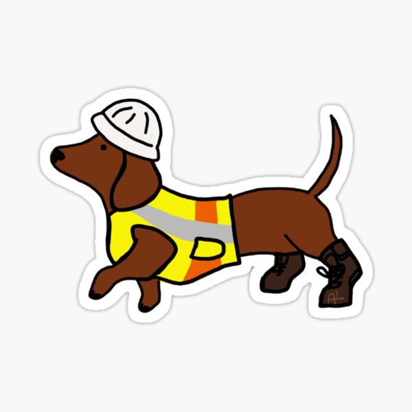 Item preview, Weenie Construction Worker designed and sold by AmandaHikes.