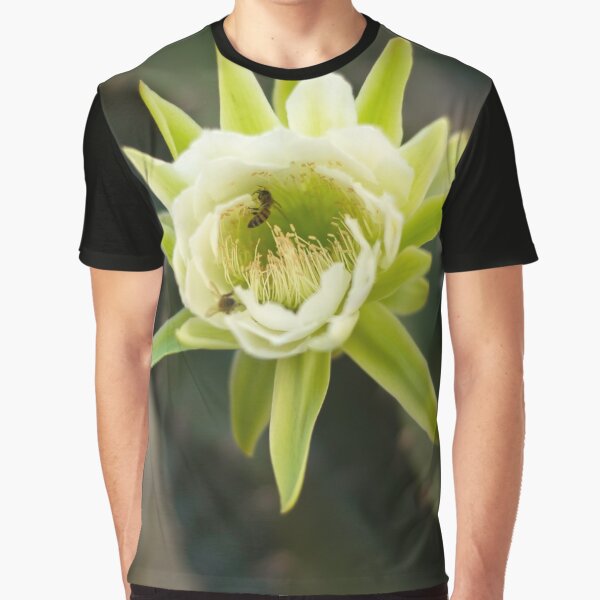 Princess of the Night - Bloom with Playful Bees Graphic T-Shirt