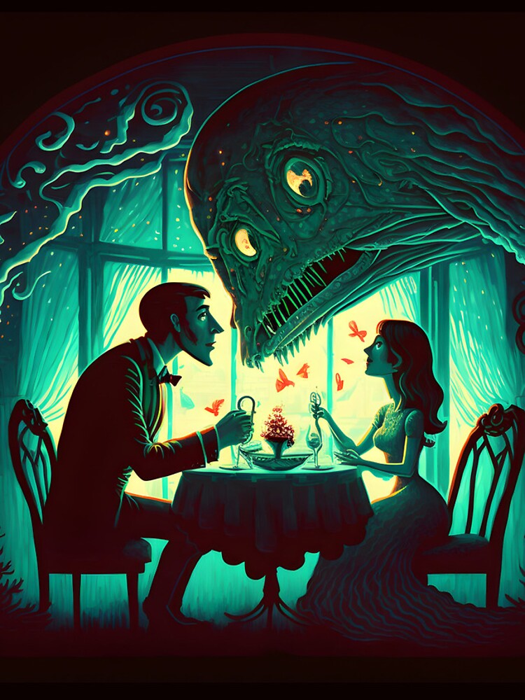 Thumbnail 4 of 4, iPhone Case, A Monster's Love: A Macabre and Scary Valentine's Day Collection designed and sold by RafaelVanti.