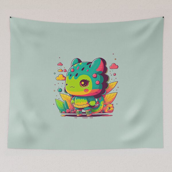 Aperçu de l'œuvre Monstre féminin mignon Kaiju créée et vendue par ultra-cute.
