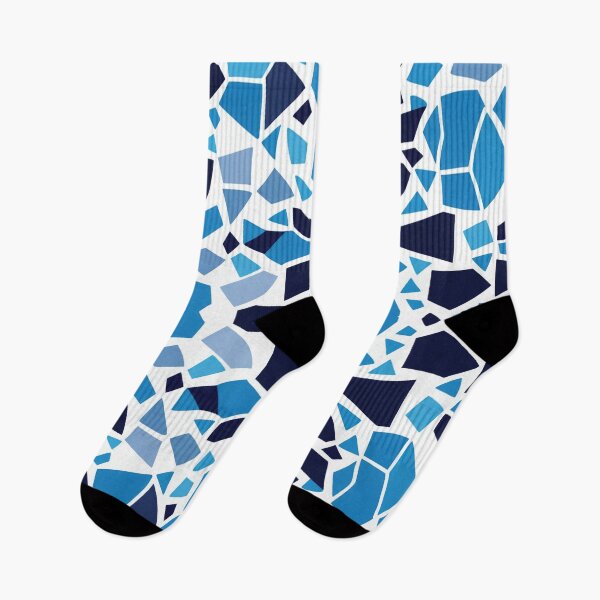 Item preview, Geometric Pattern - Mosaic Blue and White designed and sold by Witsprings.