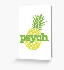 Psych Pineapple Greeting Card