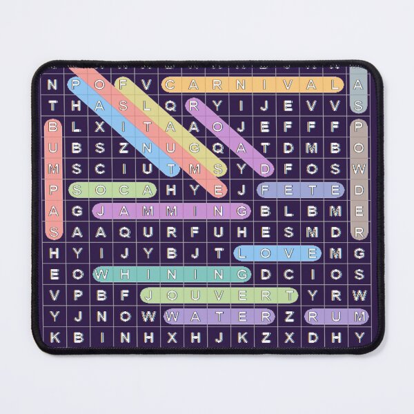 Item preview, Soca Music Culture Word Search Puzzle | White Print designed and sold by Soca-Mode.