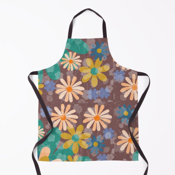 Item preview, Flower Mandalas Green Brown Yellow designed and sold by ZandraGalaShop.