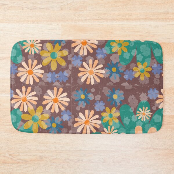 Item preview, Flower Mandalas Green Brown Yellow designed and sold by ZandraGalaShop.