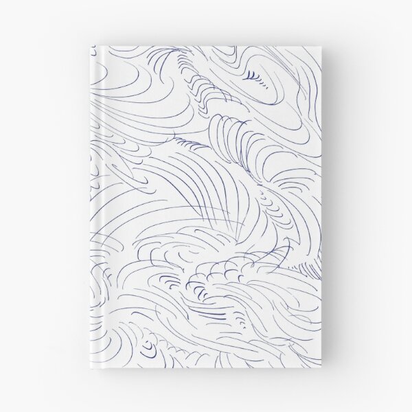 Item preview, Lines & Swirls in Blue  designed and sold by Colourpuddle.