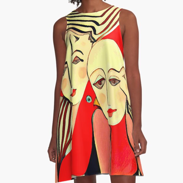 Ladies and Birds A-Line Dress