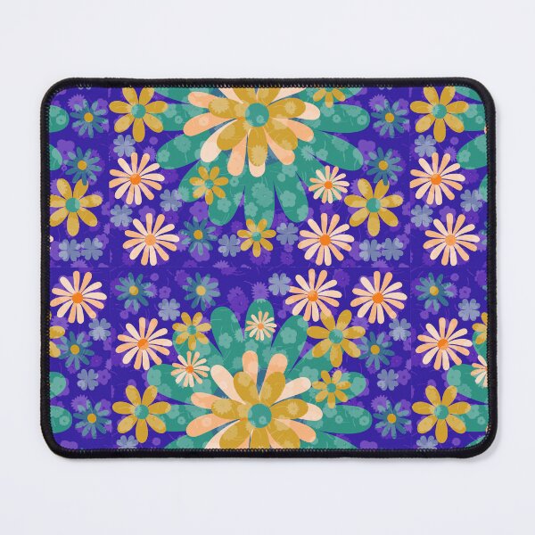 Item preview, Flower Mandalas Green Blue Yellow designed and sold by ZandraGalaShop.